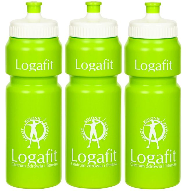 Zielone bidony Loga Fit